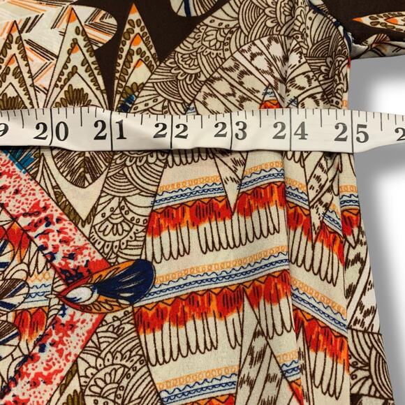 Umgee Tunic Dress Women's Size Small Aztec Dreamcatcher Peasant Boho A2673 - Picture 6 of 7